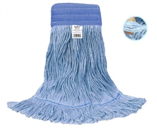 24 oz Blue Loop Mop with Blue Wide Band